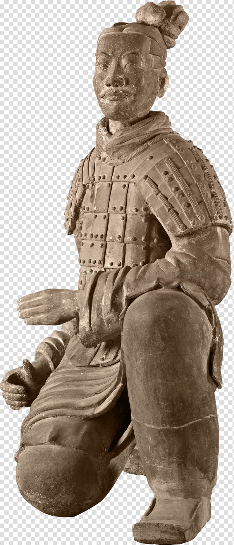 Terracotta Army Sculpture Mausoleum of the First Qin Emperor, terra cotta warriors transparent background PNG clipart