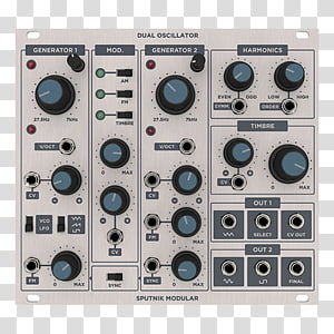 Modular synthesizer Electronic Oscillators Voltage-controlled oscillator Low-frequency oscillation Sound Synthesizers, Underground Electro transparent background PNG clipart thumbnail