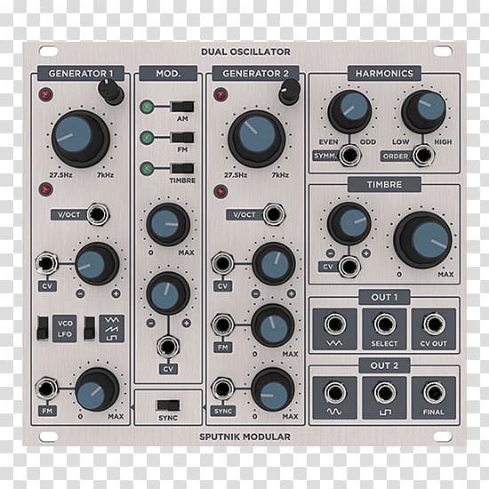 Modular synthesizer Electronic Oscillators Voltage-controlled oscillator Low-frequency oscillation Sound Synthesizers, Underground Electro transparent background PNG clipart