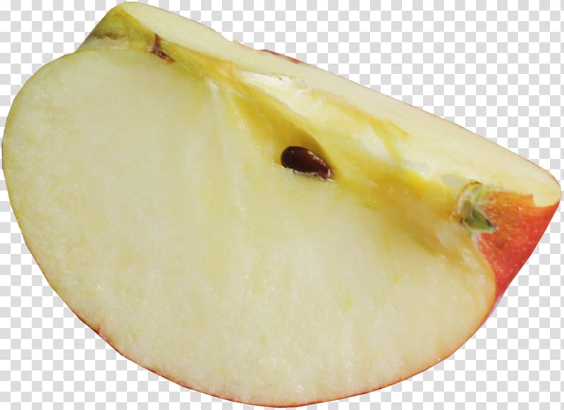 Little Apple Icon, Cut apple flesh transparent background PNG clipart