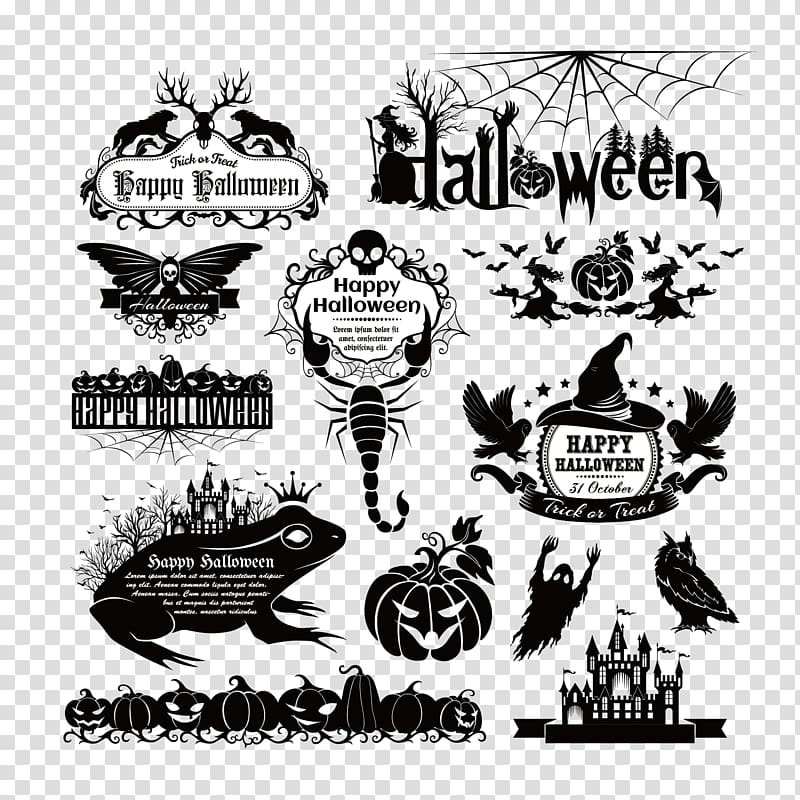 Halloween , Euclidean Element Halloween, Halloween Element transparent background PNG clipart