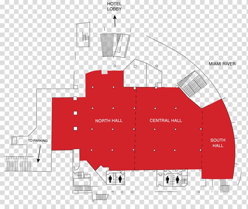 Knight Center Complex Diagram Miami Beach Convention Center Floor plan, RIVERFRONT transparent background PNG clipart