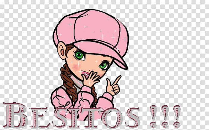 Kiss Animation Drawing, Hat girl transparent background PNG clipart