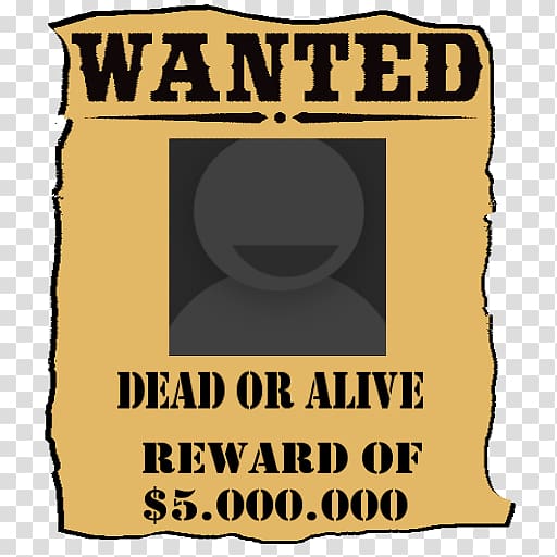 Teacher Created Resources TCR7725 Western Wanted Poster Chart Logo Brand Font, wanted dead or alive transparent background PNG clipart