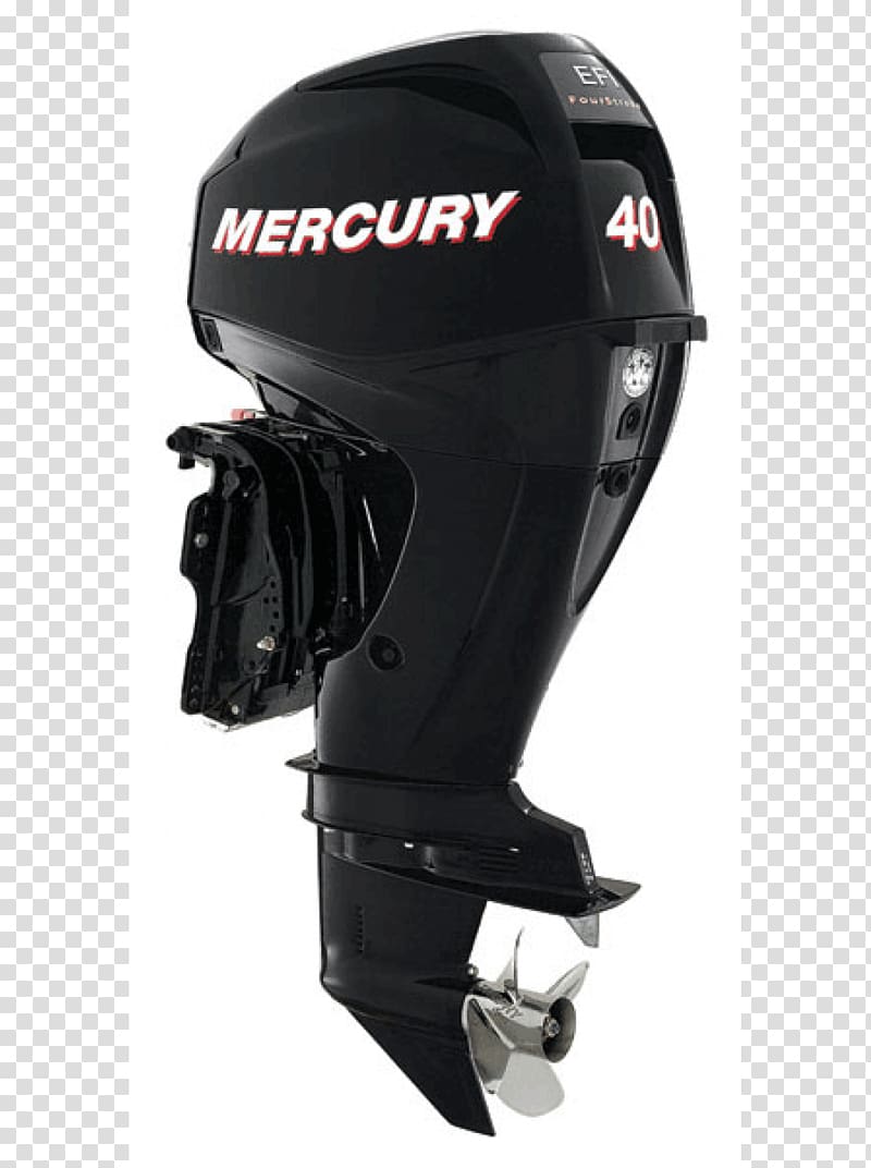 Outboard motor Mercury Marine Fuel injection Four-stroke engine, engine transparent background PNG clipart
