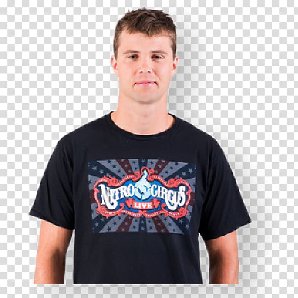 T-shirt Groupama Arena Nitro Circus Shoulder Sleeve, T-shirt transparent background PNG clipart