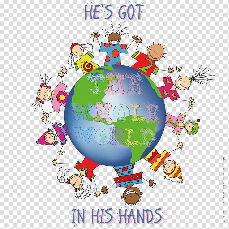 He\'s Got the Whole World in His Hands Earth Song, continue gift summer privilege transparent background PNG clipart