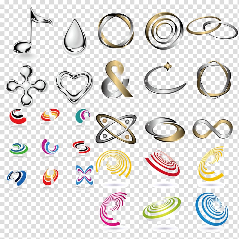 Graphic design Icon, A plurality of graphical icon material Abstract transparent background PNG clipart