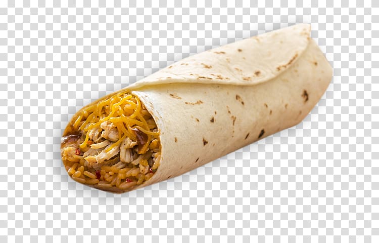 Mission burrito Taquito Taco Cuisine of the United States, Chicken Rice transparent background PNG clipart