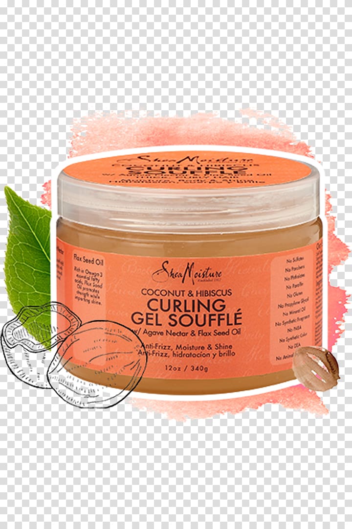 SheaMoisture Coconut & Hibiscus Curling Gel Soufflé Milk SheaMoisture Coconut & Hibiscus Curl Enhancing Smoothie Shea butter, milk transparent background PNG clipart
