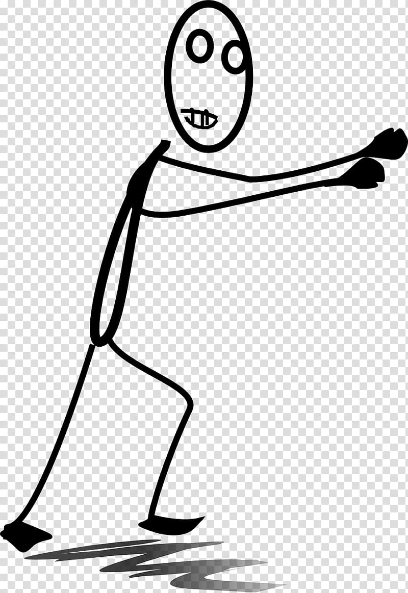 Stick Figure Pushing transparent background PNG clipart