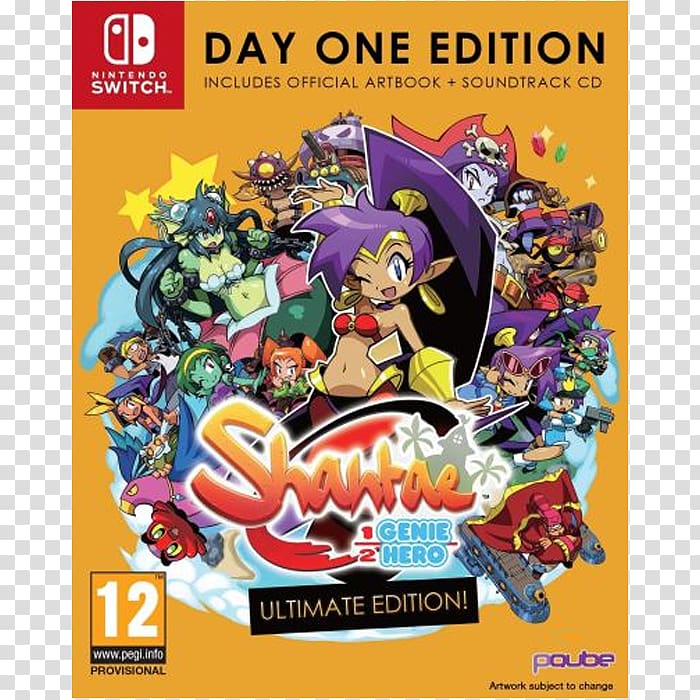 Shantae: Half-Genie Hero Nintendo Switch Shantae: Risky's Revenge PlayStation 4 Video game, Smurfs And The Halfgenie transparent background PNG clipart