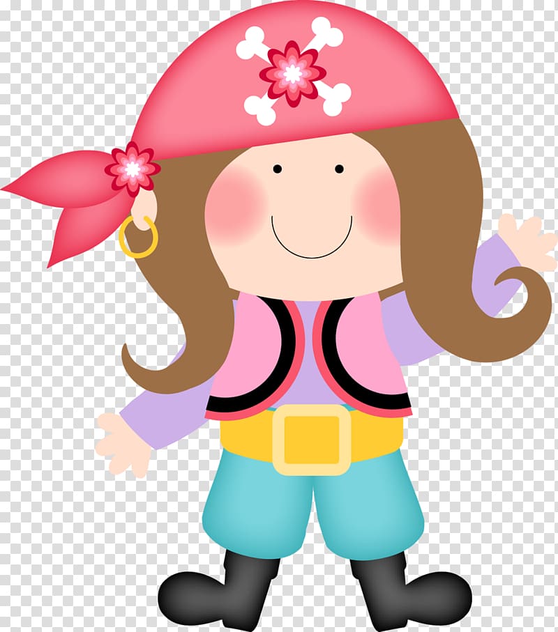 Piracy , baby girl transparent background PNG clipart