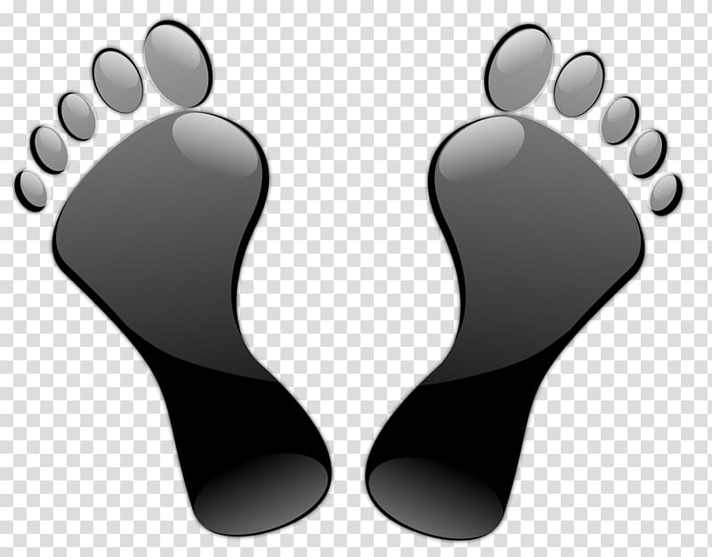 Footprint Scalable Graphics , Black Feet transparent background PNG clipart