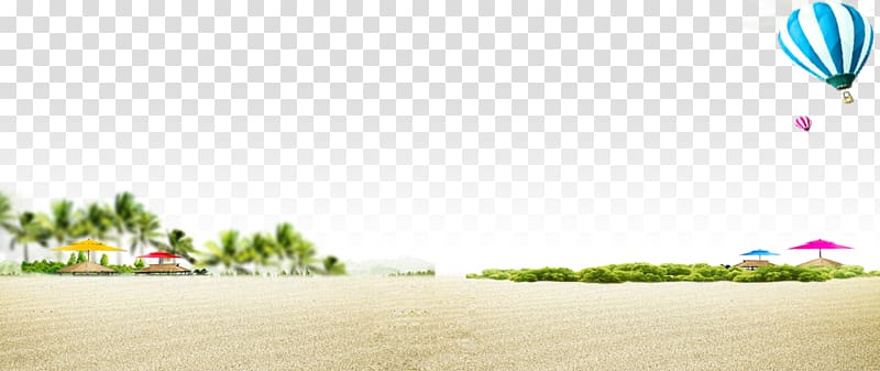 Summer Poster, Beach Island transparent background PNG clipart