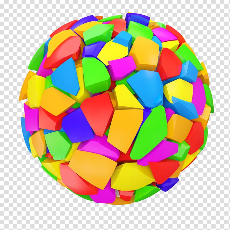 Geometry Circle Color, Geometric blocks of color ball transparent background PNG clipart
