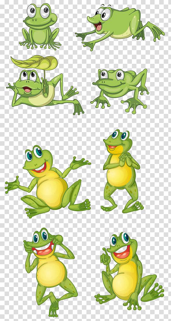 green frogs illustration, Frog Cartoon , frog transparent background PNG clipart
