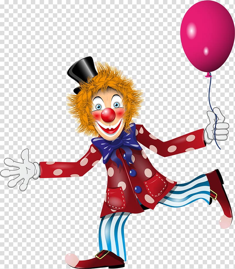 Clown Cartoon Illustration, clown transparent background PNG clipart