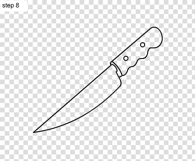 Chef\'s knife Drawing Kitchen Knives Blade, drawing transparent background PNG clipart