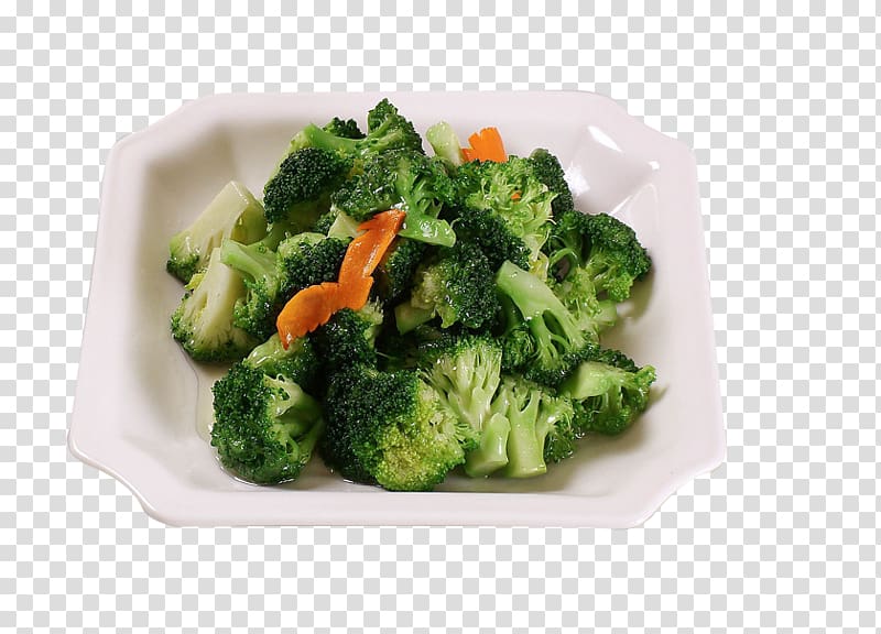 Broccoli Cauliflower Food Vegetable, Fried broccoli transparent background PNG clipart