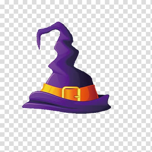Witch hat Halloween Magic, hat transparent background PNG clipart