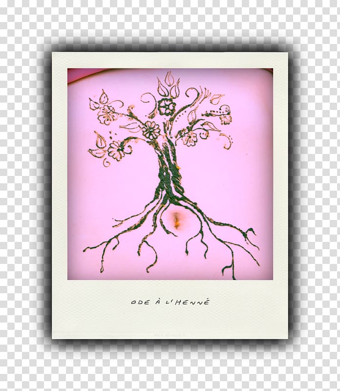 Flower Tree Pink M Font, bits and pieces transparent background PNG clipart