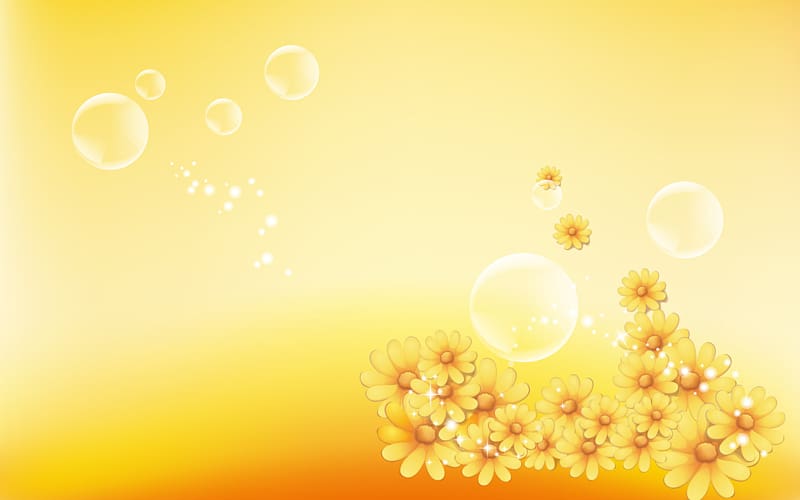 The Yellow Light Desktop Flower, gold background transparent background PNG clipart