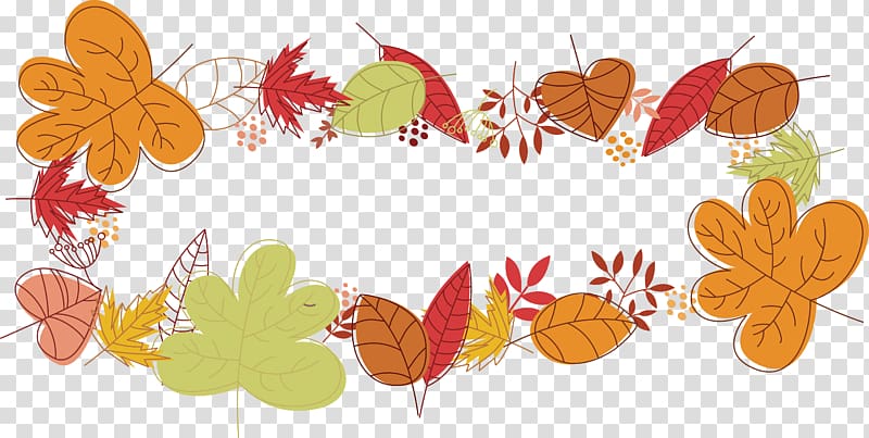 Autumn Leaf, Hand painted autumn leaves transparent background PNG clipart