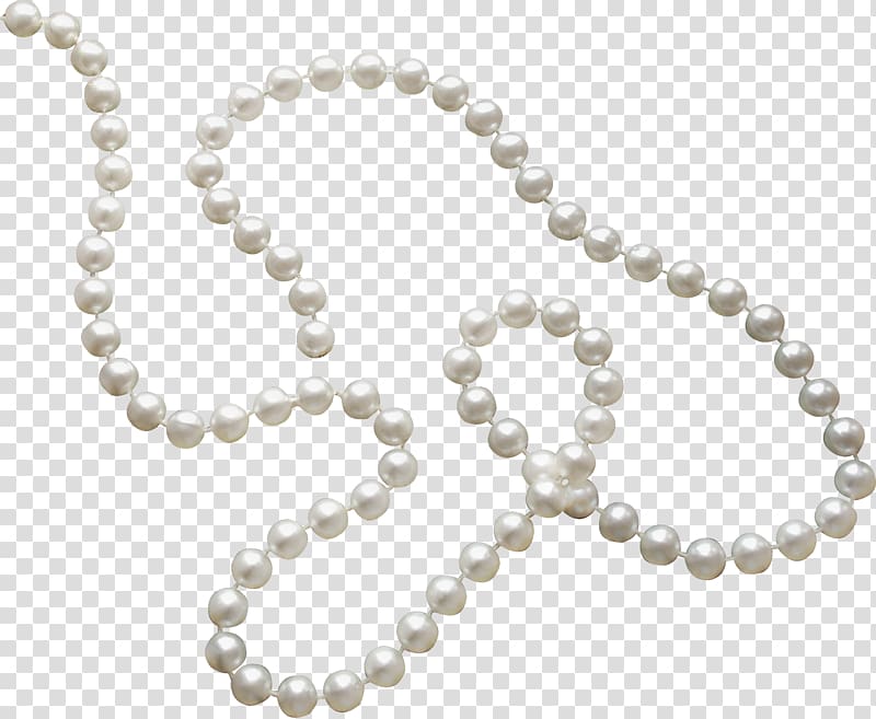 beaded white necklace, Pearl necklace Pearl necklace Jewellery Gemstone, White pearl necklace transparent background PNG clipart