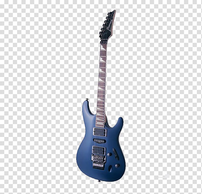 Electric guitar Ibanez JEM, Blue electric guitar transparent background PNG clipart