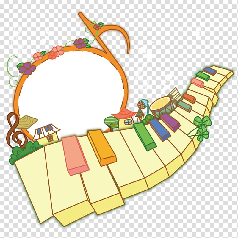 Cartoon Graphic design, Piano beat transparent background PNG clipart