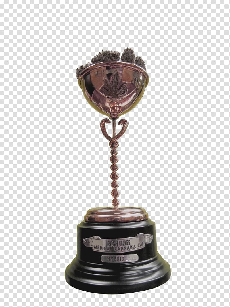 Cannabis Cup Trophy Medical cannabis High Times, Trophy transparent background PNG clipart