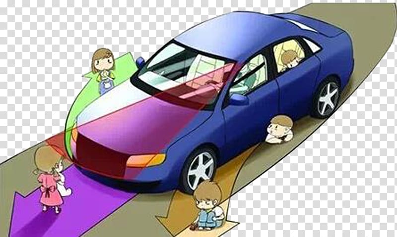 Car Vehicle blind spot Rear-view mirror, Reversing need to pay attention to the small blind area transparent background PNG clipart