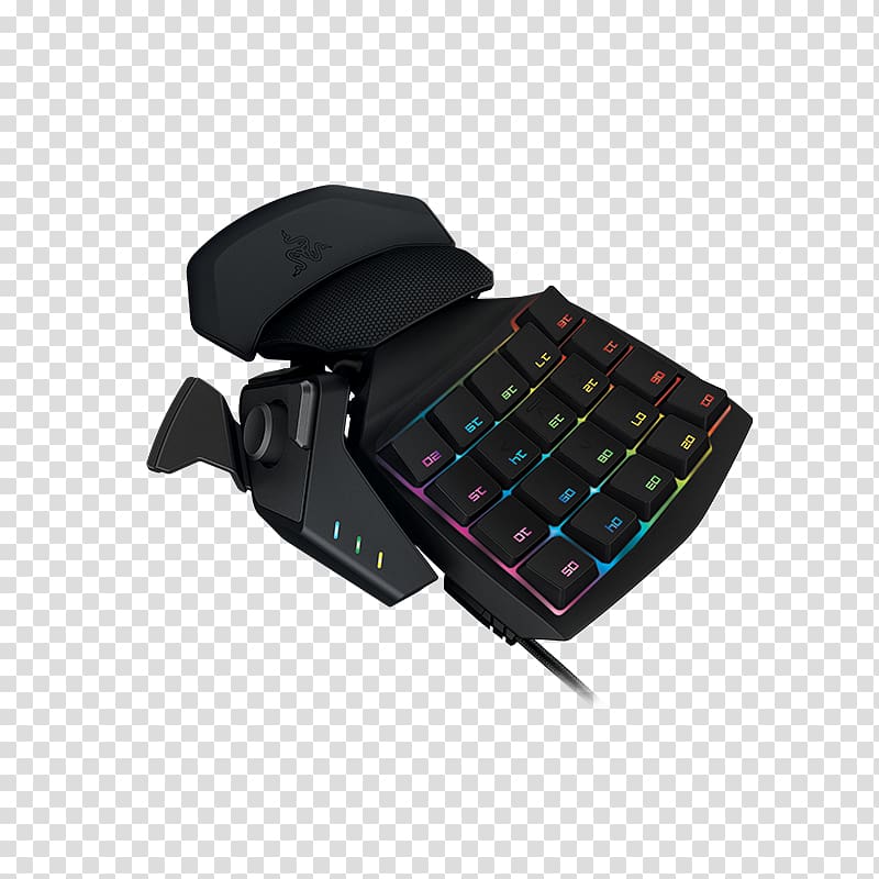 Computer keyboard Gaming keypad Razer Orbweaver Chroma RGB color model Gamer, gaming keypad transparent background PNG clipart