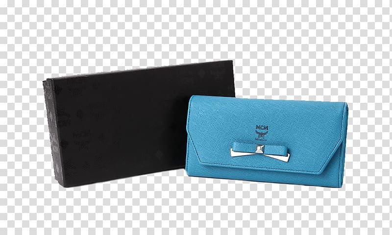 Wallet Handbag Bank card, Blue Lady Purse transparent background PNG clipart