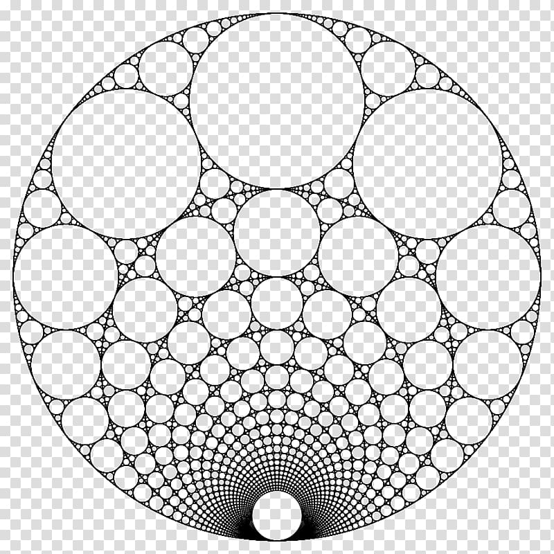 Apollonian gasket Fractal Mathematics Circle Tangent, Mathematics transparent background PNG clipart