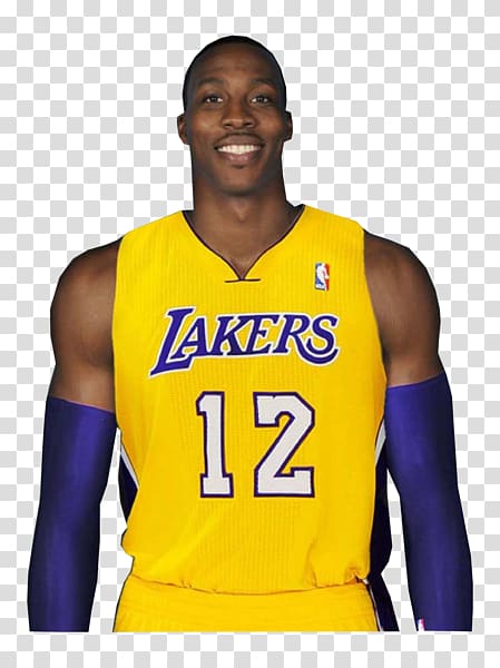 Los Angeles Lakers Dwight Howard Jersey Cheerleading Uniforms Basketball player, dwight howard transparent background PNG clipart