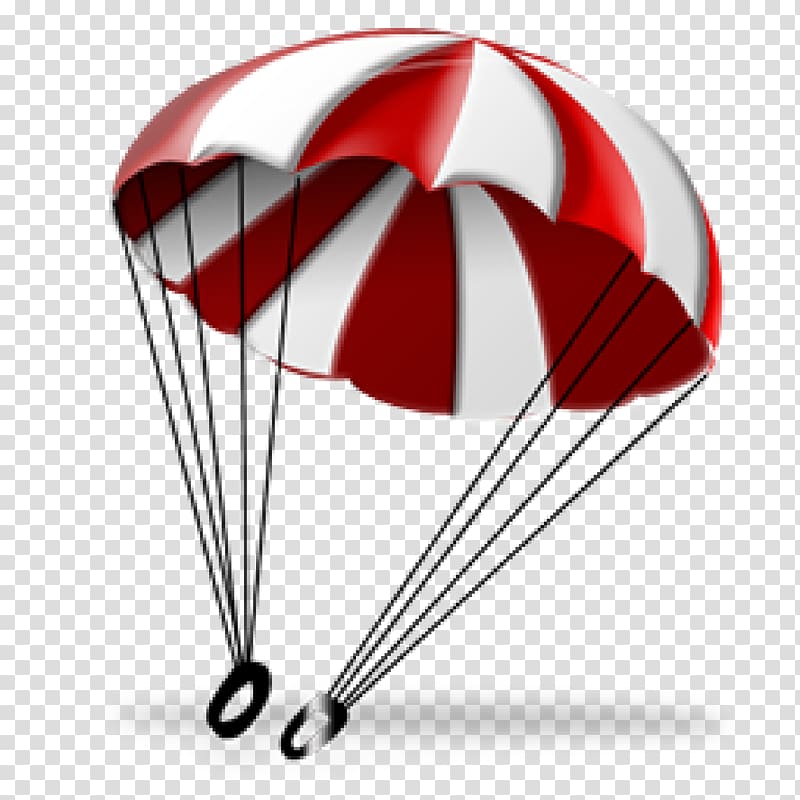 red and white parachute, Parachute Computer Icons , parachute transparent background PNG clipart