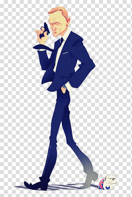 James Bond Character Actor Cartoon, james bond transparent background PNG clipart