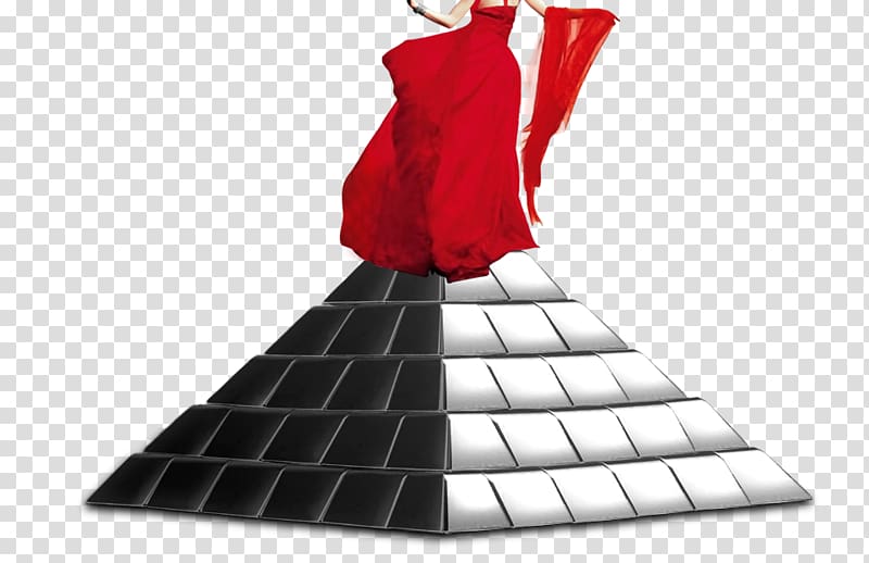 Shijiazhuang Business Communicatiemiddel , Silver pyramid red dress transparent background PNG clipart