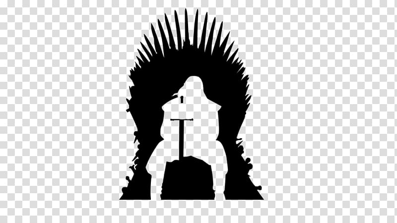 Game of Thrones silhouette logo illustration, Daenerys Targaryen