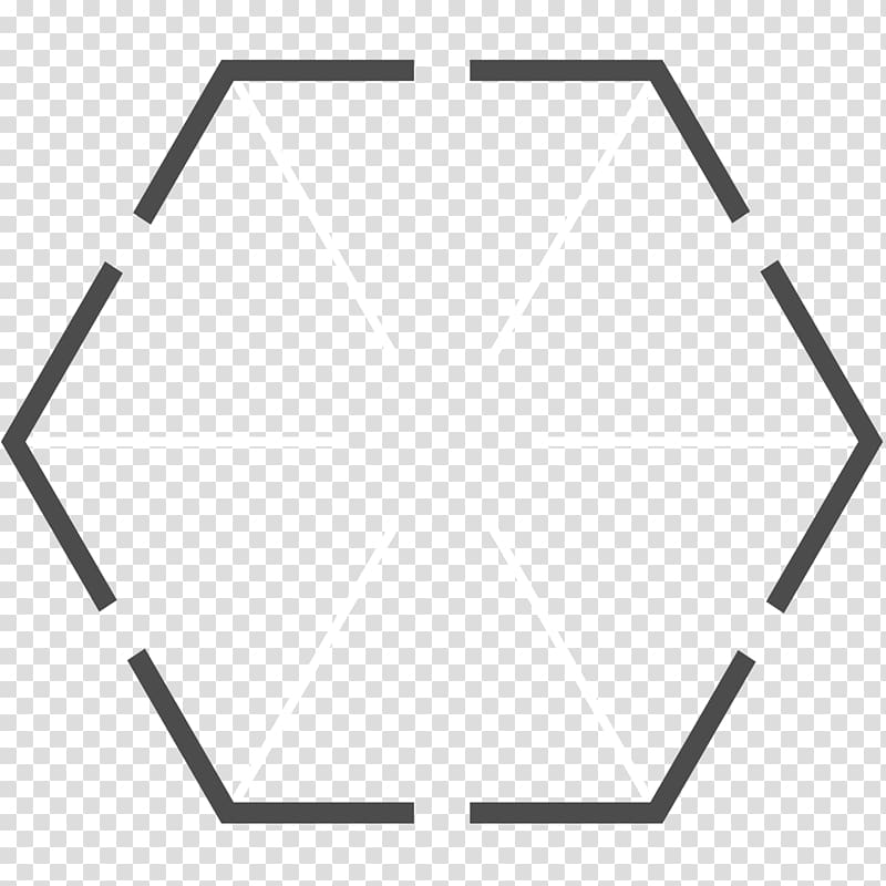 Hexagon Penrose triangle Geometry, shape transparent background PNG clipart