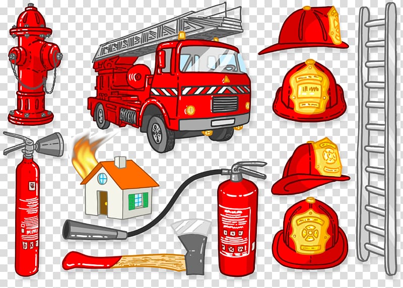 Firefighter Firefighting Fire engine Siren , Fire Tools transparent background PNG clipart