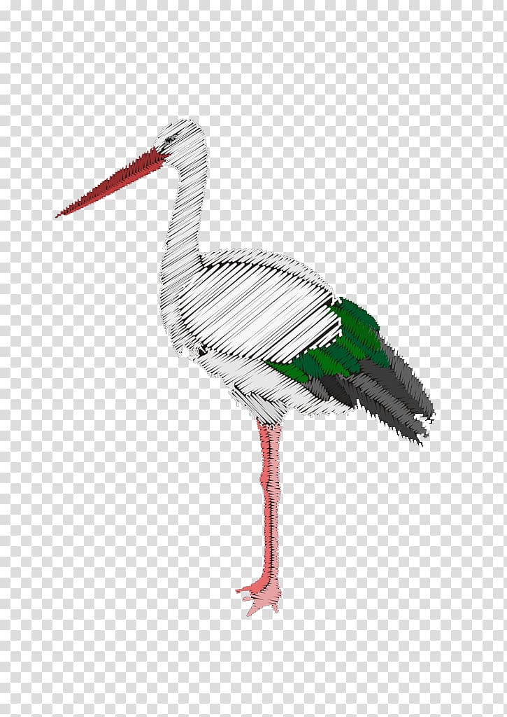 Crane Bird White stork, White Crane transparent background PNG clipart