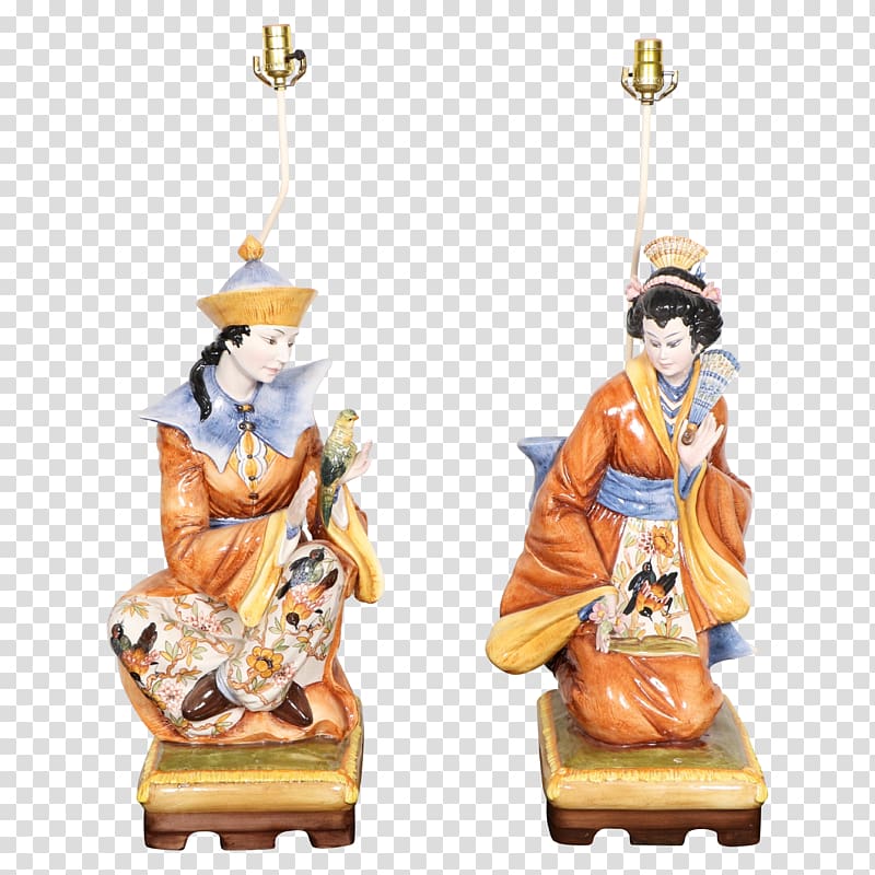 Figurine Electric light Capodimonte porcelain Lamp Shades, hand painted chinese painting transparent background PNG clipart