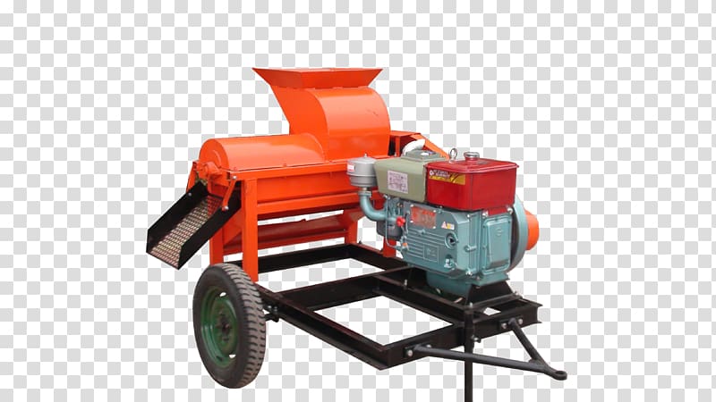 Threshing machine Maize Corn sheller Planter, tractor transparent background PNG clipart