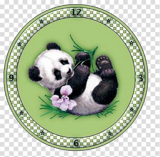 Giant panda Blog World Wide Web, Panda Alarm Clock transparent background PNG clipart