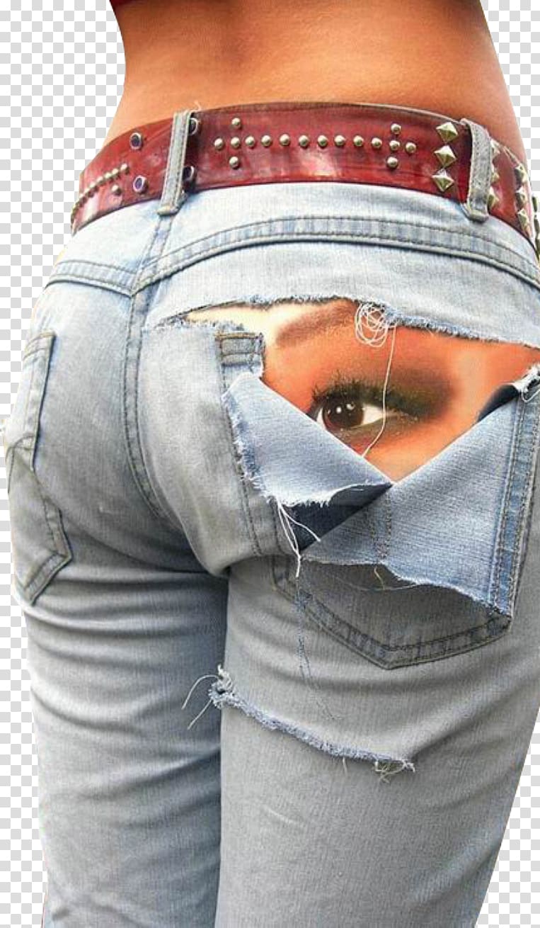 Jeans Trousers Cowboy, Behind the eye holes in jeans transparent background PNG clipart