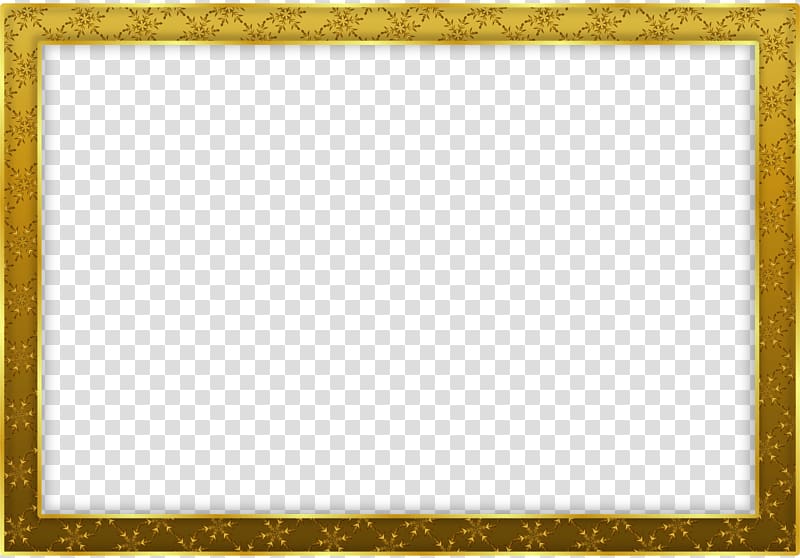 gold painting frame, Simple Gold Frame Landscape transparent background PNG clipart