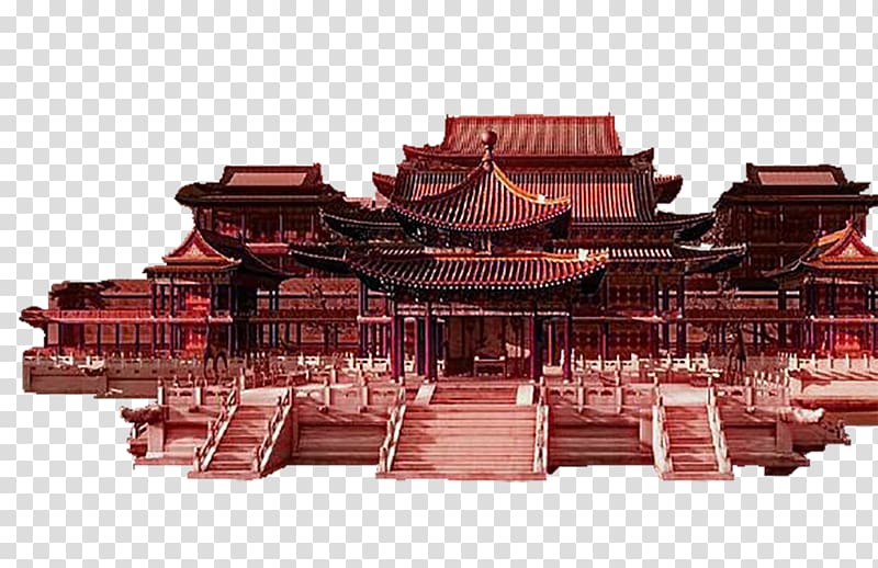 Old Summer Palace Epang Palace, House building games transparent background PNG clipart